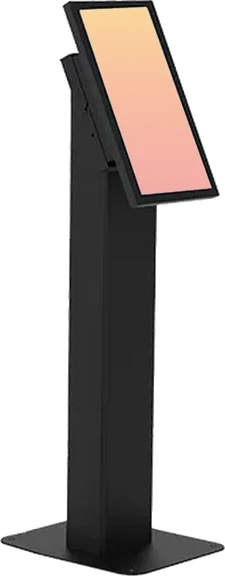 Self-order kiosk on a floor stand